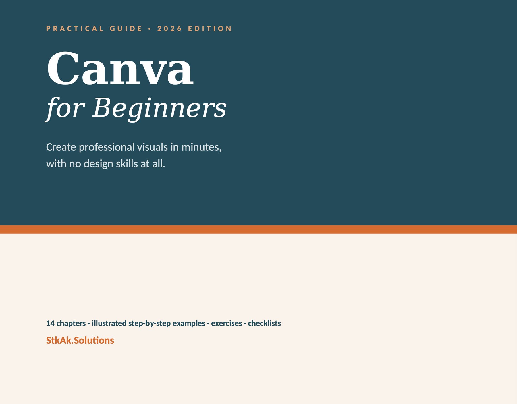 Canva for Beginners guide cover