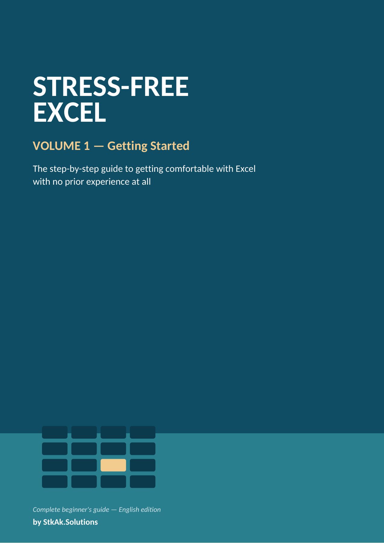 Stress-Free Excel guide cover